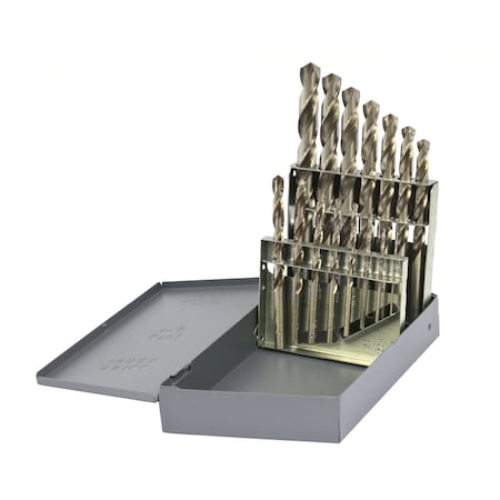 Drillco 15PC DRILL BIT SET 1/16-1/2 BY 32nds 200B15